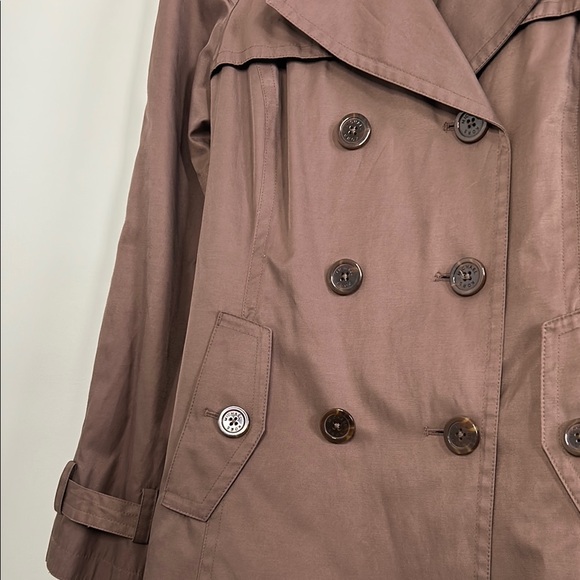 *SOLD* Brown Double-Breasted Trench Coat - Picture 5 of 10
